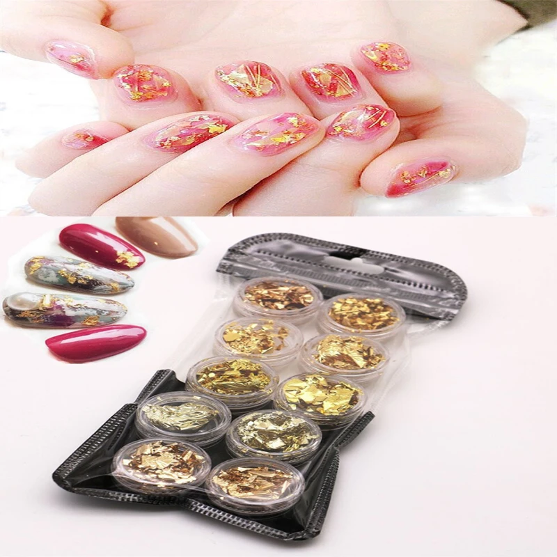 10 банок/упаковка алюминиевые голографические Блестки для ногтей 2 Вт|Блестки
