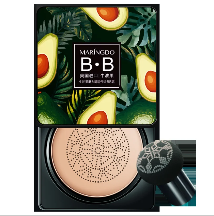 

BB Air Cushion Foundation Whitening Cosmetic Waterproof 20g Moisturizing Concealer Brighten Face Base Tone Makeup