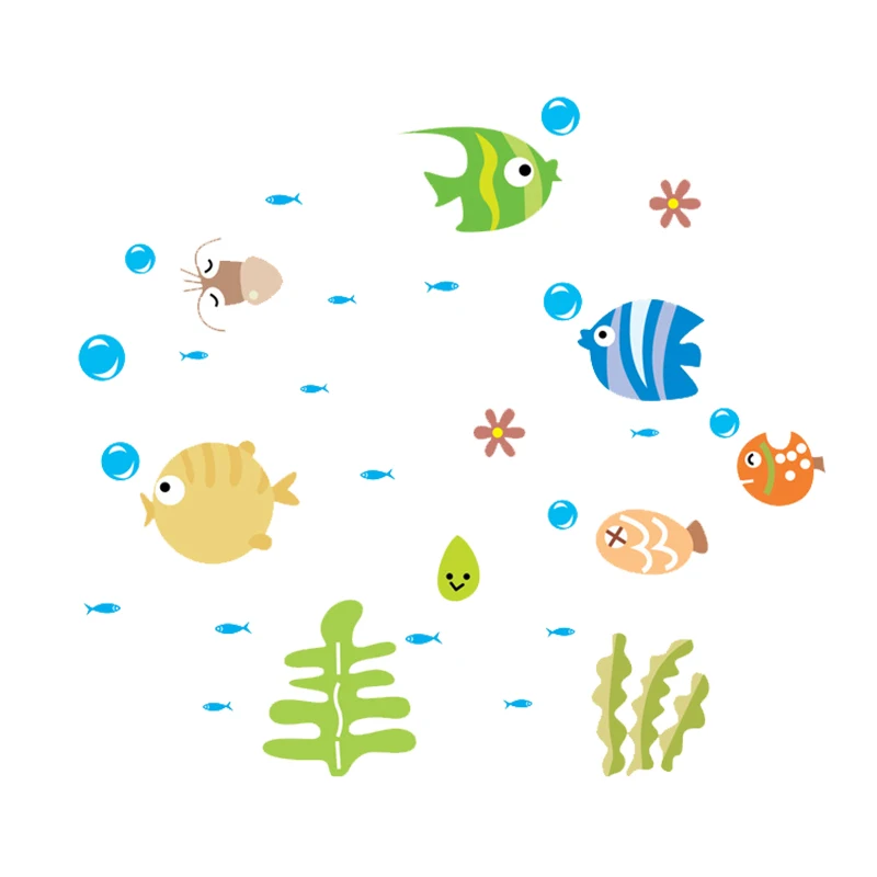 2018 горячая Распродажа милый тропический мультфильм Рыба море пузырь океан мир