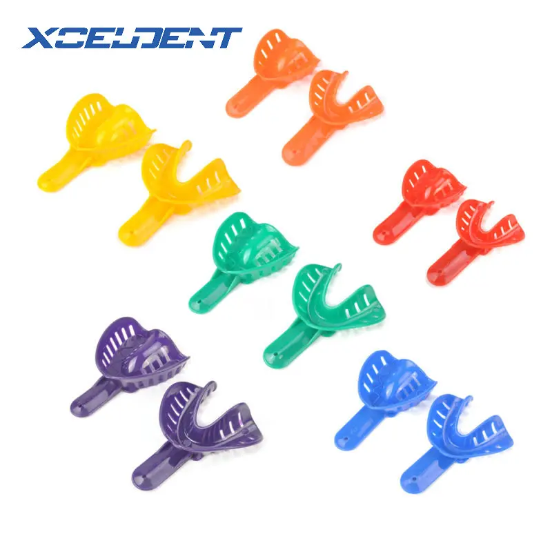 12 шт одноразовые стоматологические впечатления лотки модель зубного протеза