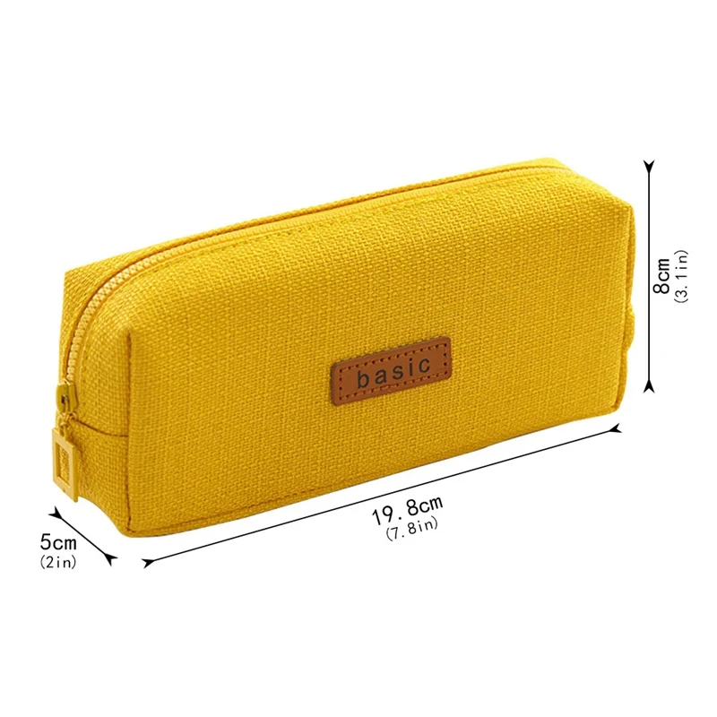 

[Basic] Color Pen Pencil Bag Case, Large Capacity Organizer Storage Pouch For Stationery Office School Student Gift