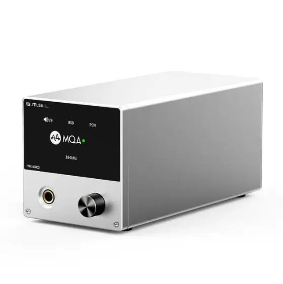 silver SMSL M500 гарнитура DAC AMP MQA ES9038PRO ES9311 XMOS XU-216 32 бит 768 кГц DSD512 Hi-Res аудио усилитель наушников DAC, предварительный заказ - Цвет: silver