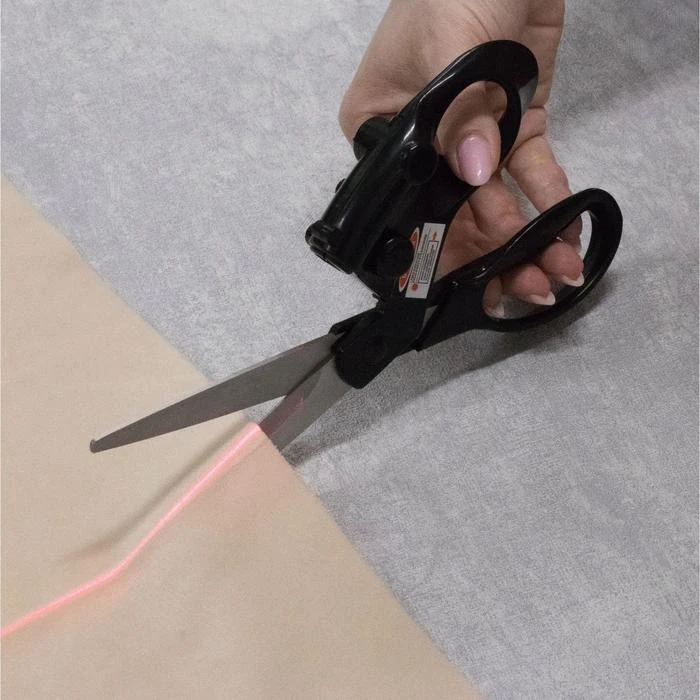 Ножницы закройные с лазерной указкой 21 см цвет чёрный | Дом и сад