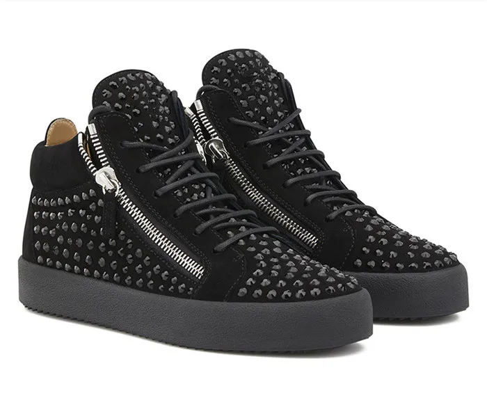 Мужские туфли SHOOEGLE мужские модные Лоскутные на плоской толстой подошве молнии