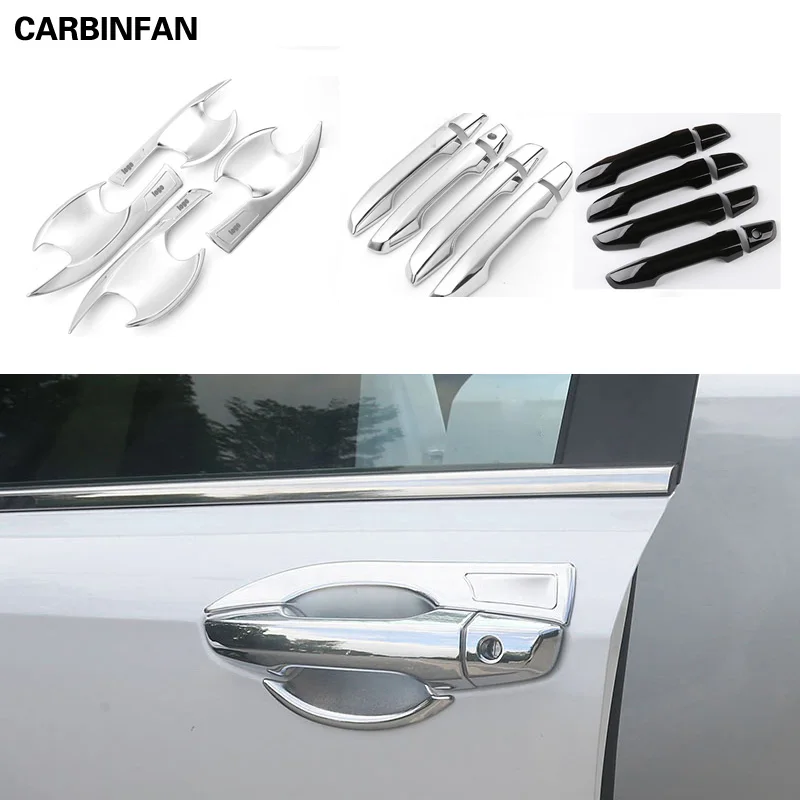 Автомобильные дверные ручки крышка отделка черный цвет внешняя дверная ручка