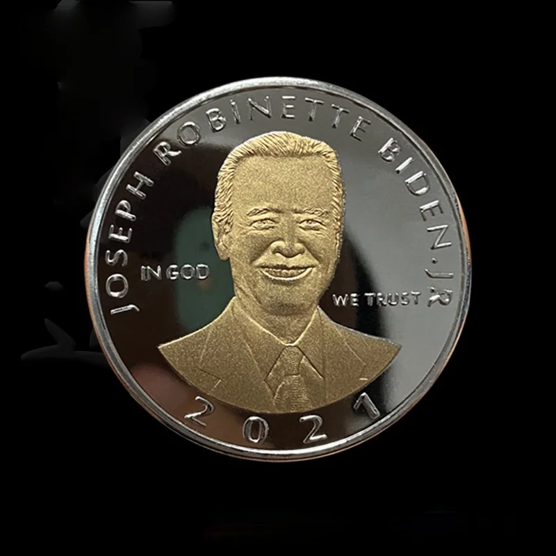 

United States President Joe Biden 2021 Collectible Silver Plated Coin Souvenir Coin Collection Art Commemorative Coin