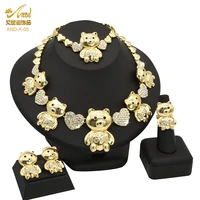 big bear xoxo necklace dubai gold jewelry sets for women wedding bracelets ethiopian 24k nigeria bridal jewellery moroccan new