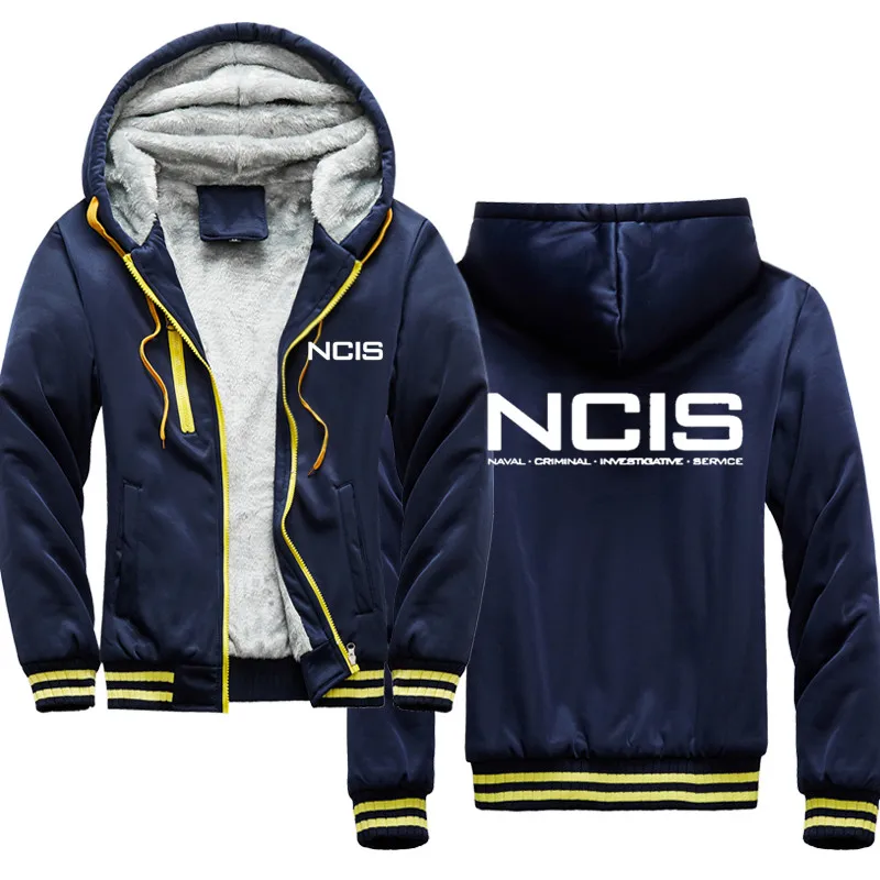 

winter NCIS Thicken Hoodie Sweatshirt Fleece Zipper Jacket NCIS Hoodies Funny COOL sudaderas hombre Oversized hoodie