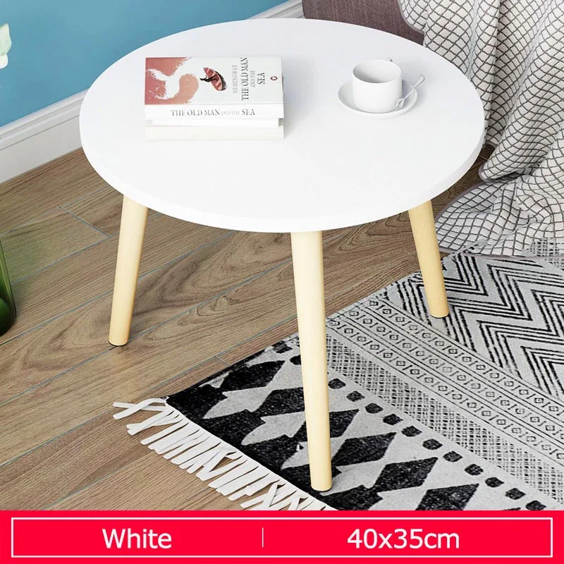 E5097-C-White Простой Маленький журнальный столик креативный Круглый Чайный Столик для гостиной современный милый столик для домашней мебели - Цвет: E5097-C-White