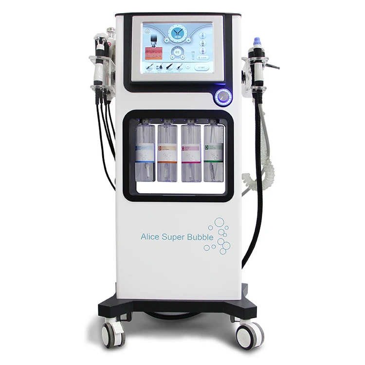 

best upgraded 5 in 1 facial beauty water peeling crystal and diamond tip peel microdermabrasion machine professional 2021