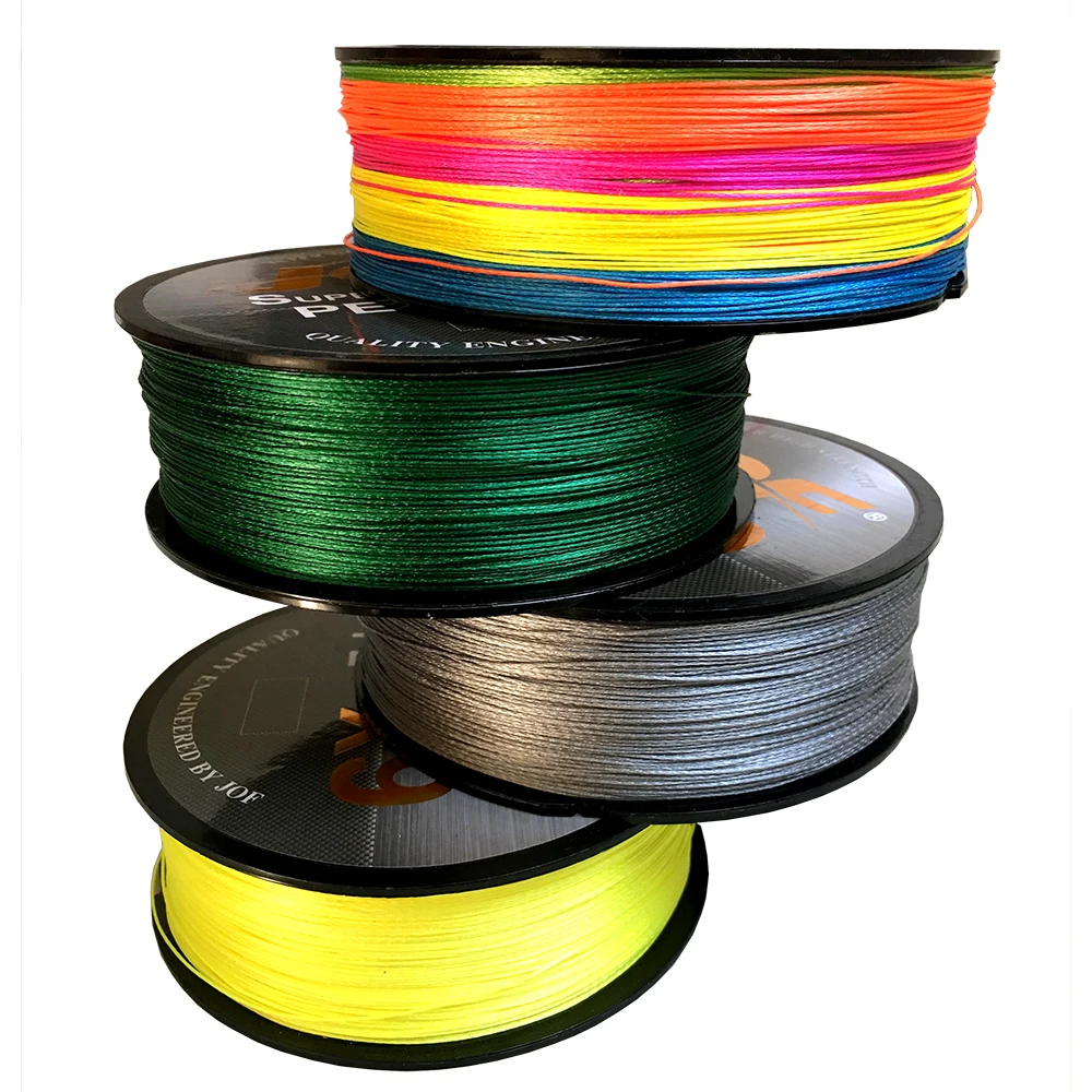 Multicolor 9 Strands 100M 300M 500M PE Braid Fishing Line Sea Saltwater Weave 100% SuperPower JOF | Спорт и развлечения