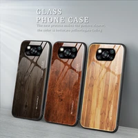 Wood Tempered Glass Case For Oneplus Nord N10 Case Luxury Protective Gradient Glass Phone Cover for Oneplus 100 Coque