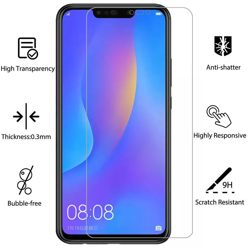 Защитное стекло для huawei p smart plus 2018 закаленное экрана psmart smar smat Samsung | Мобильные