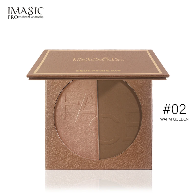 2 цвета пудра контур лица хайлайтер тени для глаз бронзер палитра консилер носа