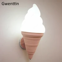 creative ice cream wall lamp wall sconces for dining room bar cafe home decor modern led lighting fixture industrial luminaire