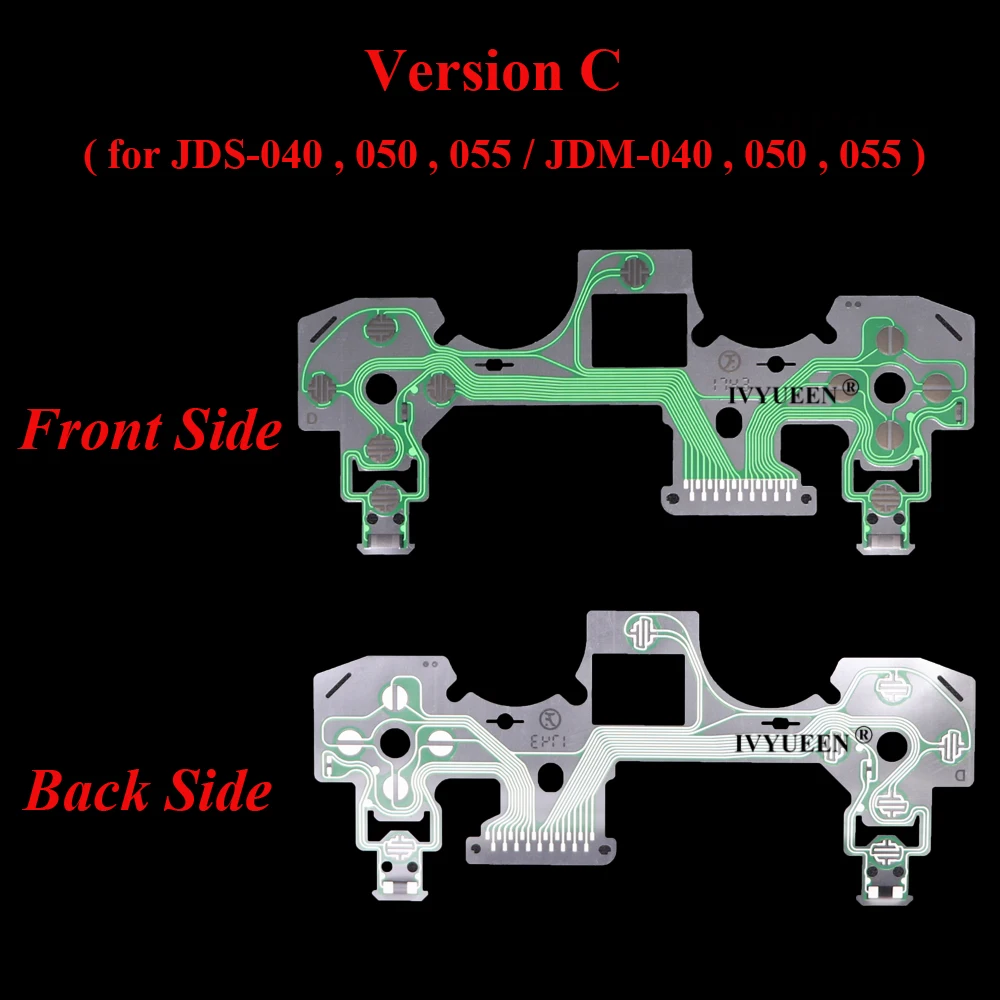 IVYUEEN 10 PCS Conductive Film for Dualshock 4 PS4 PRO Slim Controller Keypad PCB Ribbon Circuit JDS JDM 055 001 011 030 040 050 |