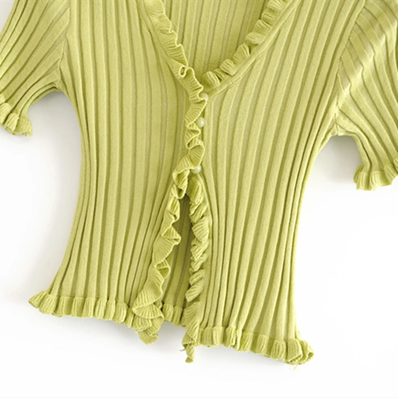Chu Sau beauty Autumn Winter Sweet Chic 2 Colours Knitted Sweater Women Casual V-neck Single Breasted Good Elasticity Cardigans
