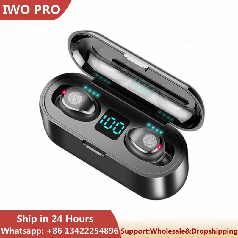 

Новые беспроводные наушники F9, Bluetooth 5,0, наушники TWS, Hi-Fi мини-наушники-вкладыши, Спортивная гарнитура для бега, поддержка телефонов iOS/Android, HD-в...