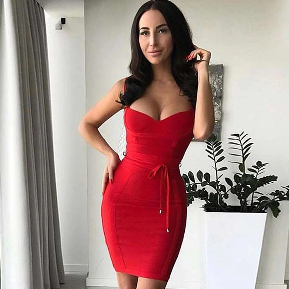 Женское Бандажное платье 2019 лето осень сексуальными тоненькими лямками женские