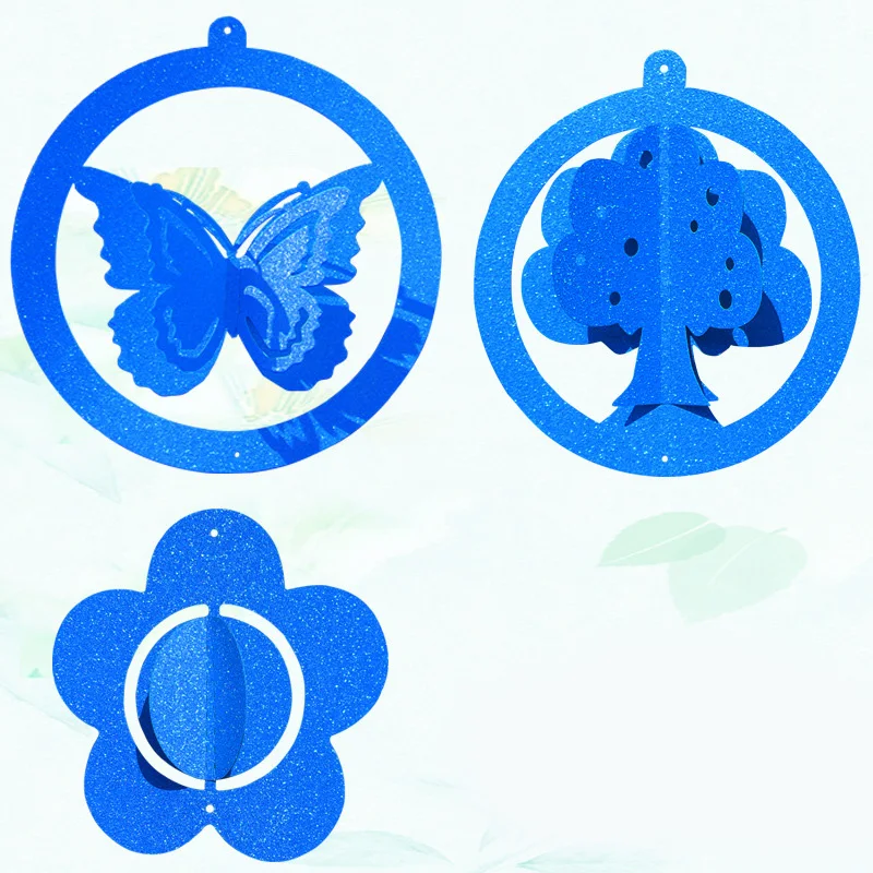 3D Блестящая бабочка цветок орнамент Праздник Рождественская вечеринка классное
