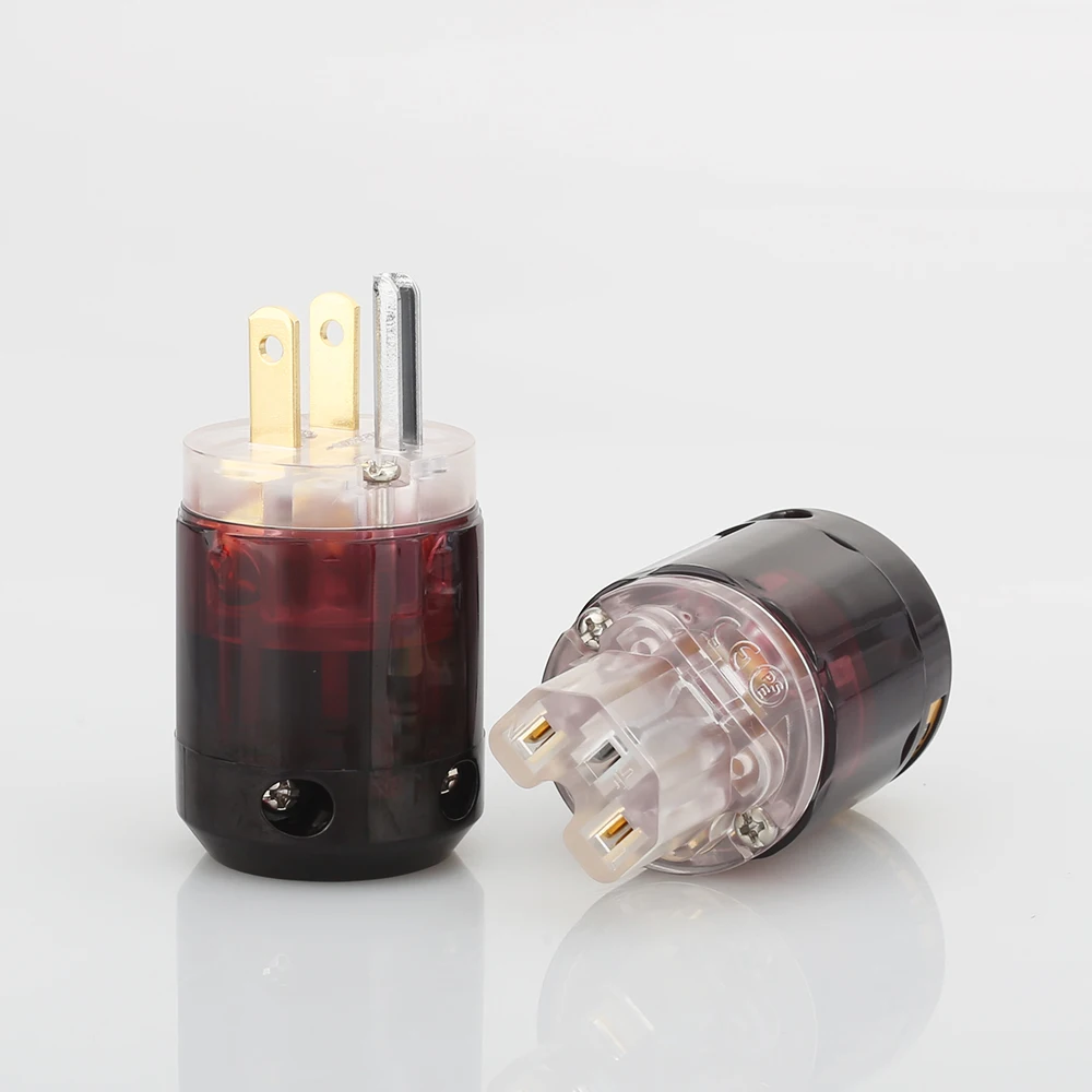 

Hifi 1xpair US позолоченный C-079 IEC + P-079 позолоченный штекер США + гнездовой разъем IEC
