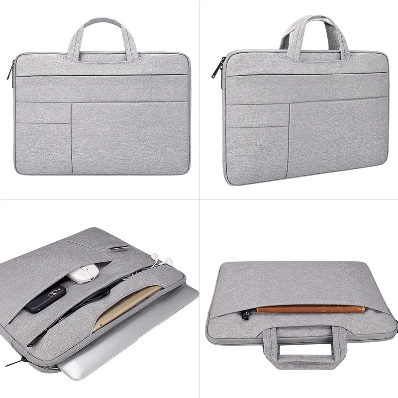 Shockproof Waterproof Laptop Bag Men's Women's Briefcase Tote Office Business Travel Electronic Product Document Storage Pouch