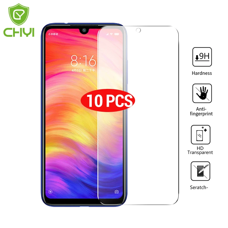 10 шт закаленное стекло для Xiaomi redmi Note 4x5 6 7 8 pro защита экрана 9H Защитная пленка для xiomi redmi 6a 7 7a 8a стекло