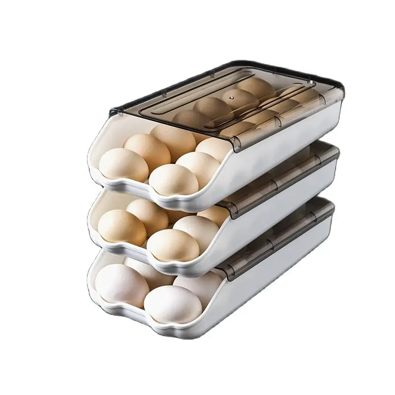 

Бытовой ящик для хранения яиц, пластиковый прозрачный органайзер для яиц