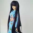 Платье-кимоно OOAK голубое в японском стиле для шарнирной куклы 14, 17 дюймов, 44 см, MSD, DK, DZ AOD, DD, бесплатная доставка