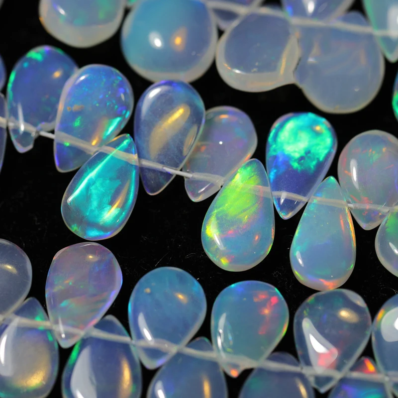 1 шт. натуральные опаловые глянцевые полуфабрикаты в форме груши для