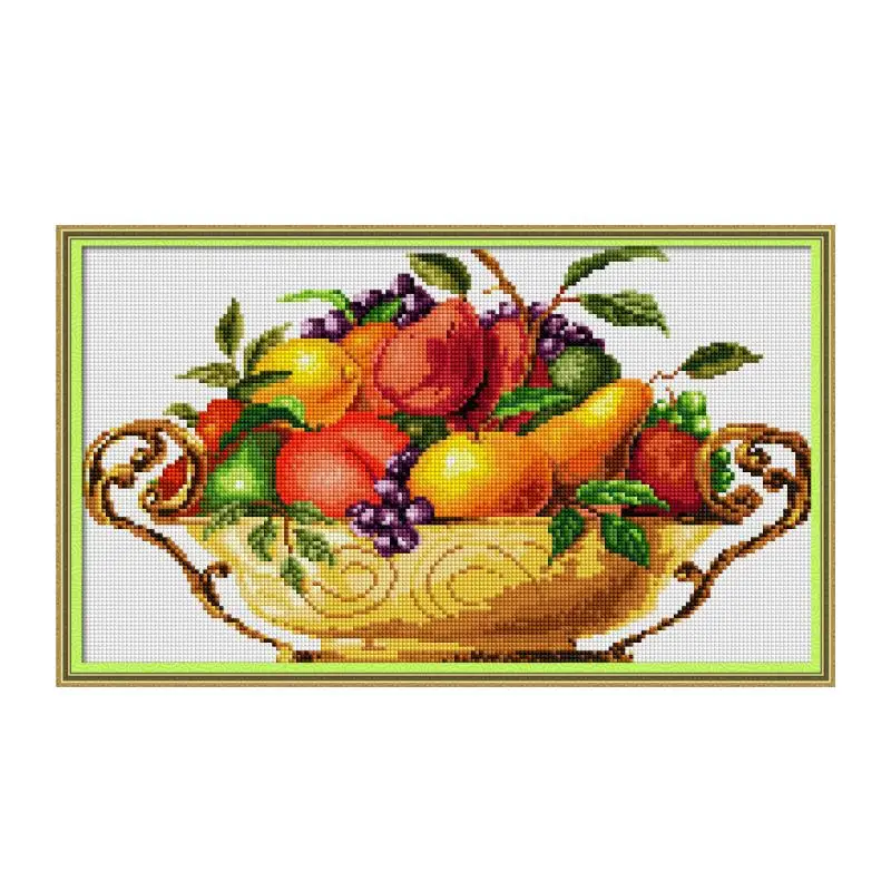

Fruit dish Diamond painting cross stitch kit Square Round Drill stitching embroidery DIY handmade needlework