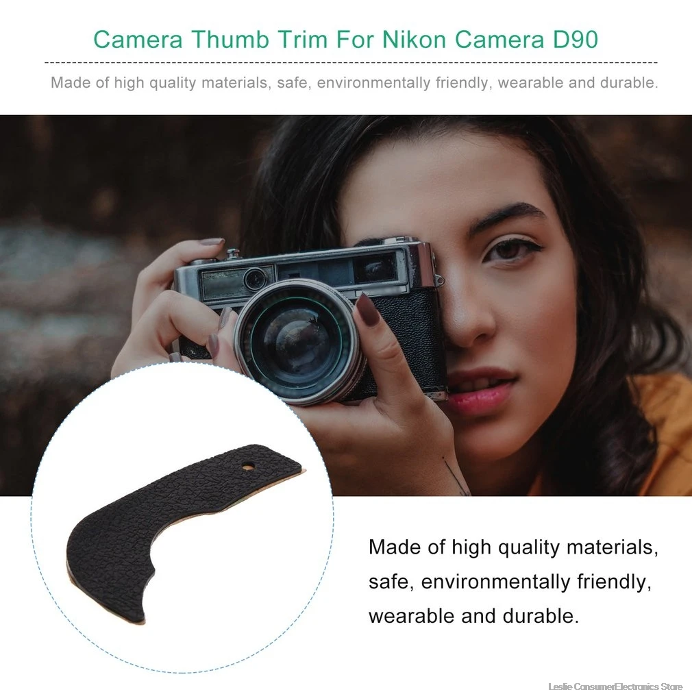 Total New Back Thumb Grip Rubber Cover Part for Nikon D90 DSLR+Tape Camera Repair Part Replacement Unit