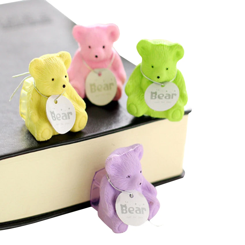 Ластик с новым медведем 24 шт./лот точилкой для карандашей канцелярские