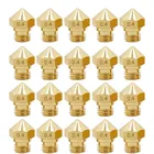 MK10 M7 сопло для 3D принтера 20 шт латунная головка экструдера Hotend сопла 0,4 мм, подходит для нити 1,75 мм Wanhao Dupicator D4I3Dremel