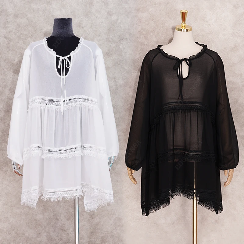 Туники для пляжа купальник накидка женский Белый кафтан Пляжная пляжная одежда