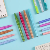 12pcsset japan pentel new color brush pen flourish special pen color marker pen painting school supplies stationery