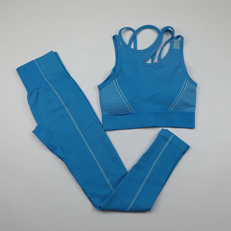 

Бесшовный комплект для спортзала, одежда для тренировок для женщин, спортивный бюстгальтер для фитнеса, леггинсы с высокой талией, летняя с...