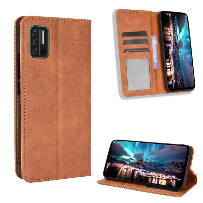 suitable for umidigi a7s flip phone case umidigi a7s folding leather retro luxury wallet protective case free global shipping