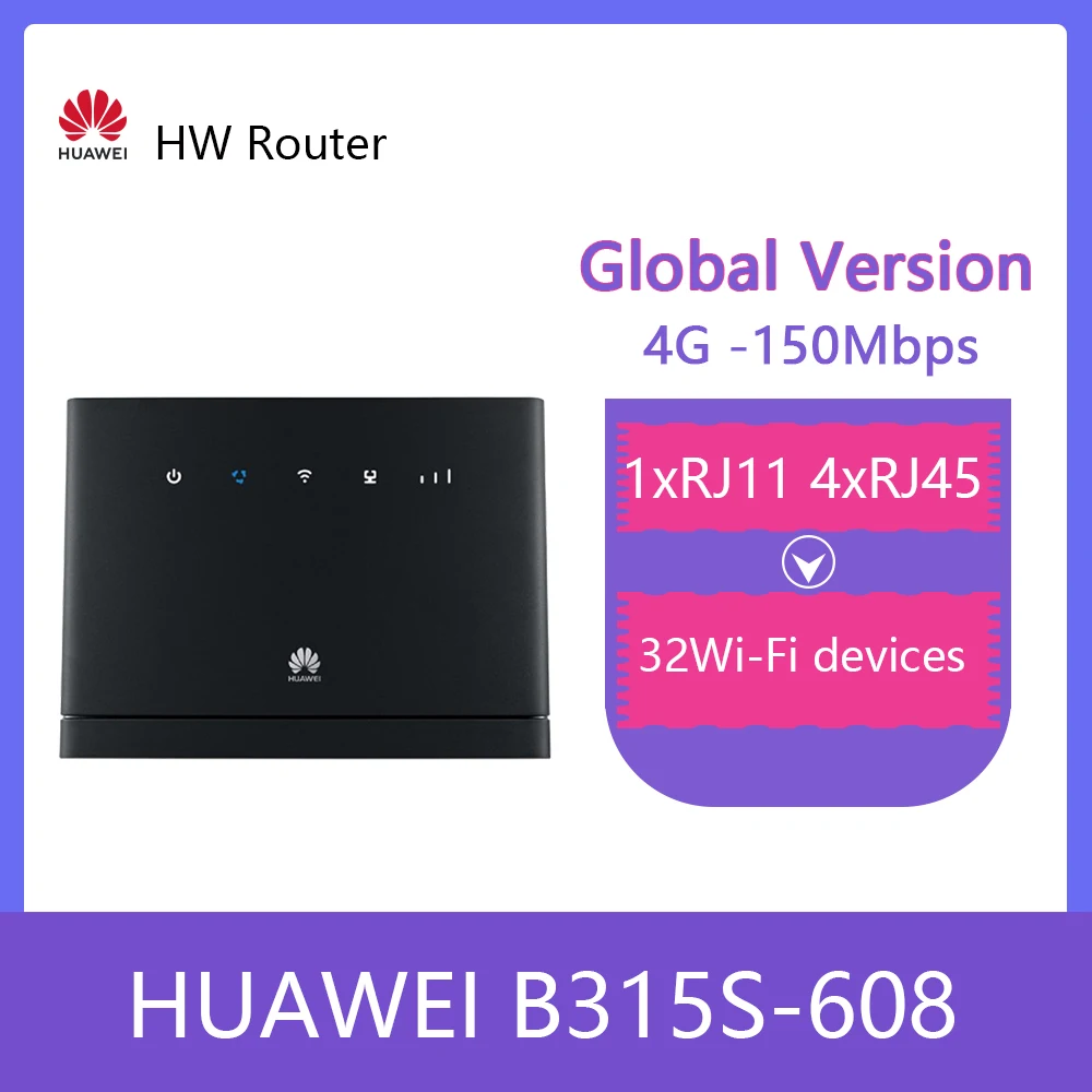 Разблокированные беспроводные роутеры Huawei 4G B315 B315s 608 + антенна CPE Wi Fi точка