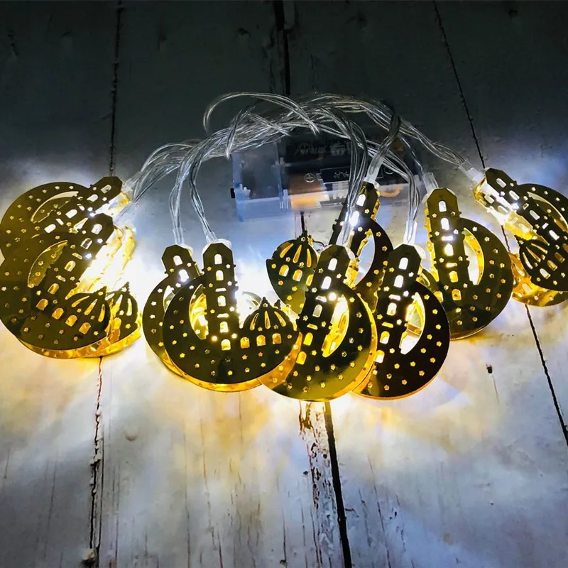 

Moon LED String Lights Ramadan Leds Light Indoor Window Holiday Wall Decoration Battery Power Party Home Ornament Fairy Luces