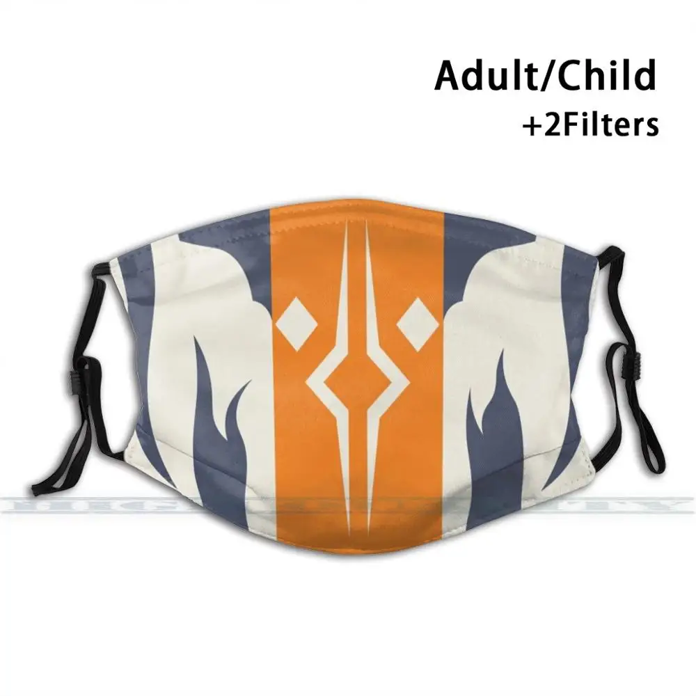 

Fulcrum Mask Print Reusable Mask Pm2.5 Filter Trendy Mouth Face Mask For Child Adult Ahsoka Tano Jedi Clone Wars Tcw Rebels