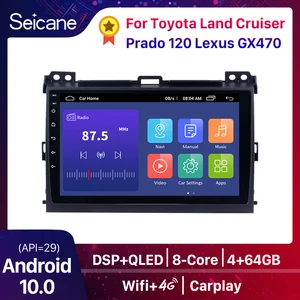 Автомобильное радио Seicane 9 дюймов 2Din Android 10,0 для Toyota Prado, Lexus gx470 2007-2010 гг., головное устройство, GPS-плеер, поддержка DVR TPMS DAB + wifi