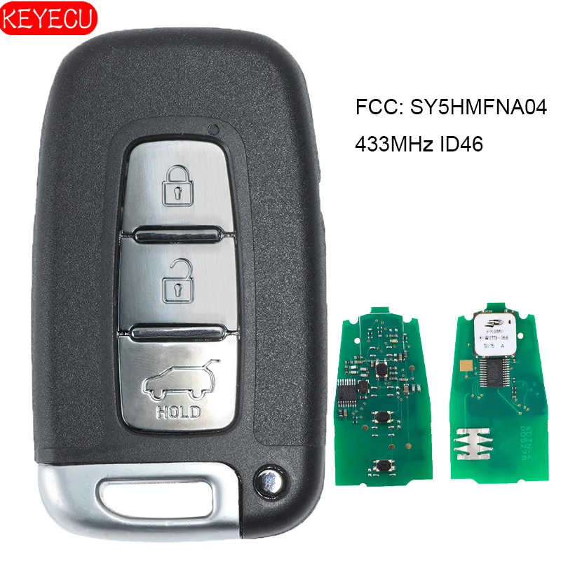 KEYECU 95440 1R510 1R500 дистанционный ключ брелок от машины 3 кнопки 433 МГц ID46 чип для Kia K2 K5