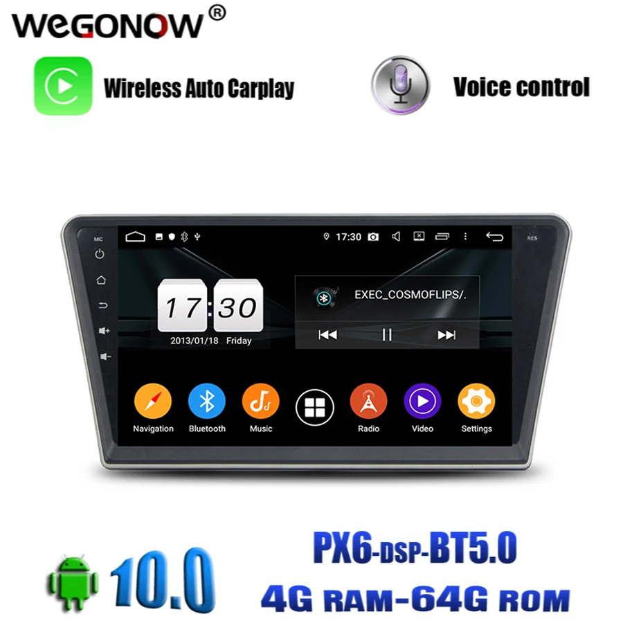 PX6 DSP Android 10 0 для PEUGEOT PG 408 2014 2016 4 Гб ОЗУ 64 ГБ Автомобильный мультимедийный