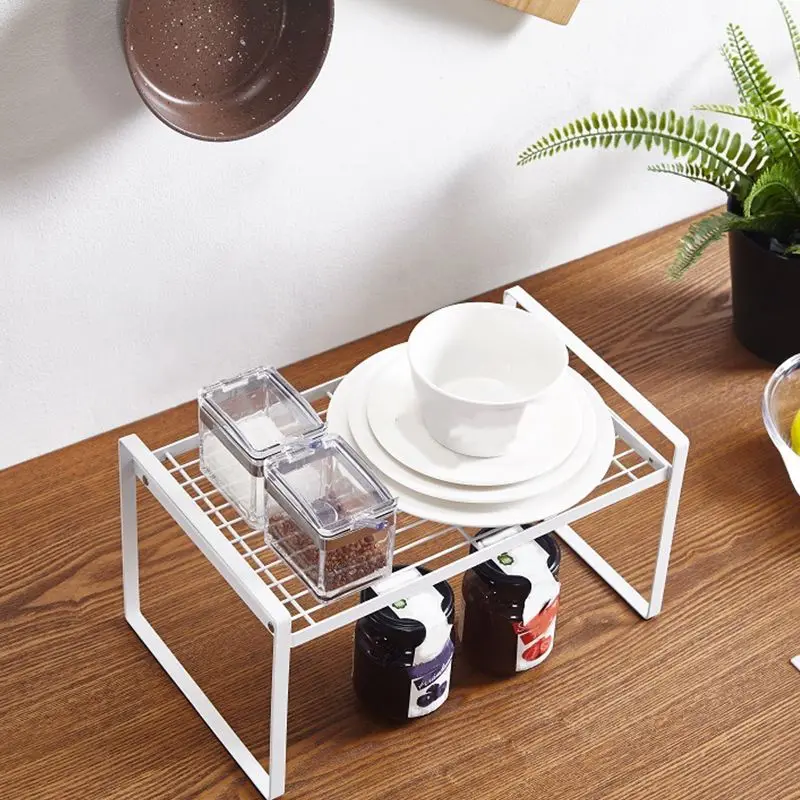 Kitchen Wrought Iron Layered Shelf Multi-Layer Storage Rack Pot Dish Seasoning | Дом и сад