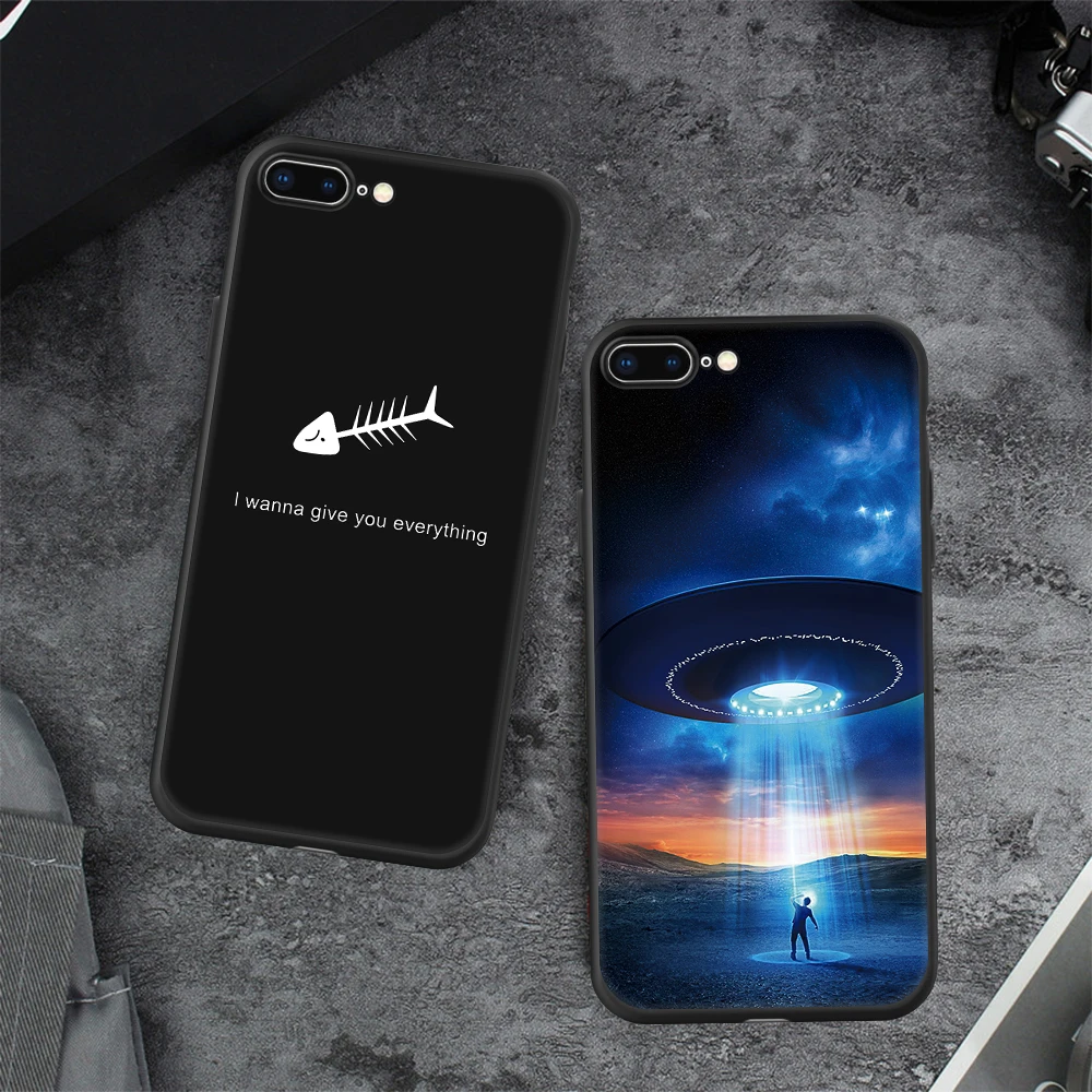 Чехол для iPhone 7 с милым рисунком окрашенные ТПУ чехлы X 10 6 6S XR XS MAX 8 Plus 5S 5C SE