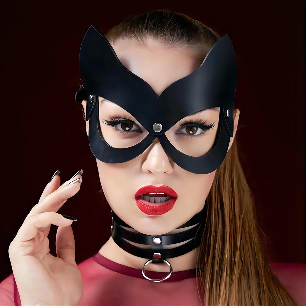 

Сексуальная игрушка кожаная маска для девочек косплей маскарад Хэллоуин Карнавал Вечеринка эротические маски БДСМ бондаж игры Фетиш маска