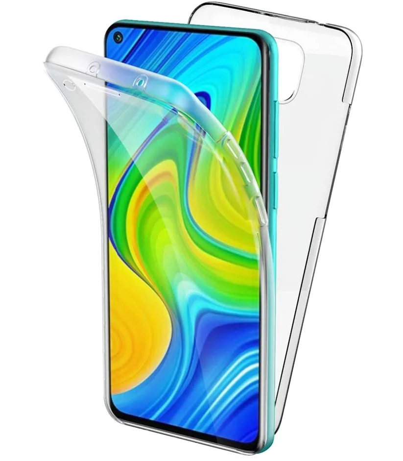 

360 double case for XIAOMI REDMI NOTE 9 front + transparent back case