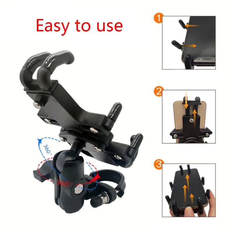 2020 1 set universal rotatable motorbike motorcycle scooter mobile phone holder free global shipping