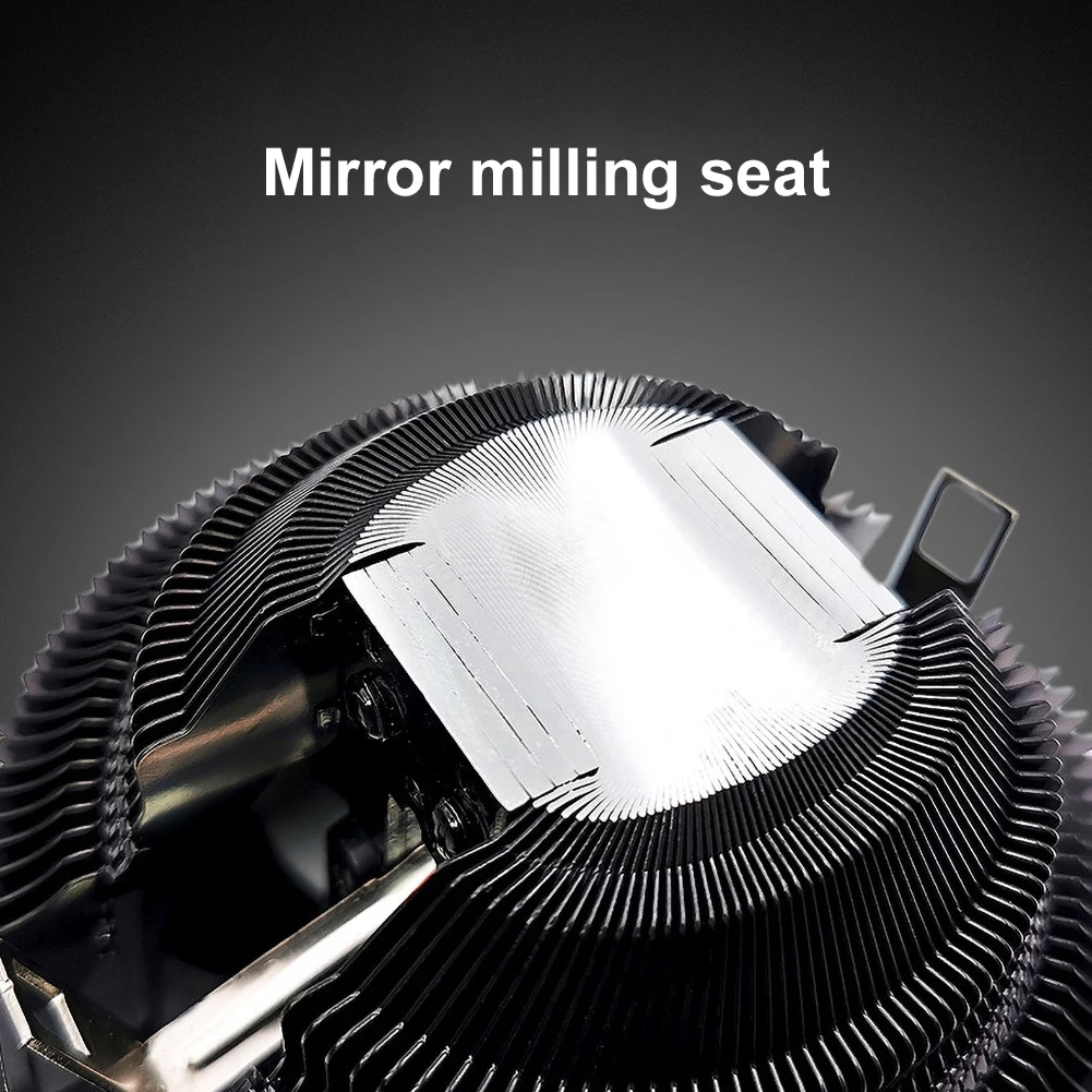 Цветной вентилятор с RGB-подсветкой, охлаждение, бесшумный, радиатор процессора компьютера, аксессуар 120 мм.